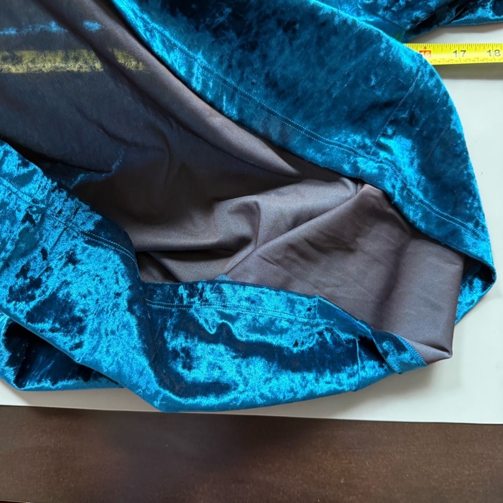 Maje Orandy Blue Crushed Velvet Lace Collar Mini Dress EU 36 US 4 NEW - Picture 9 of 12